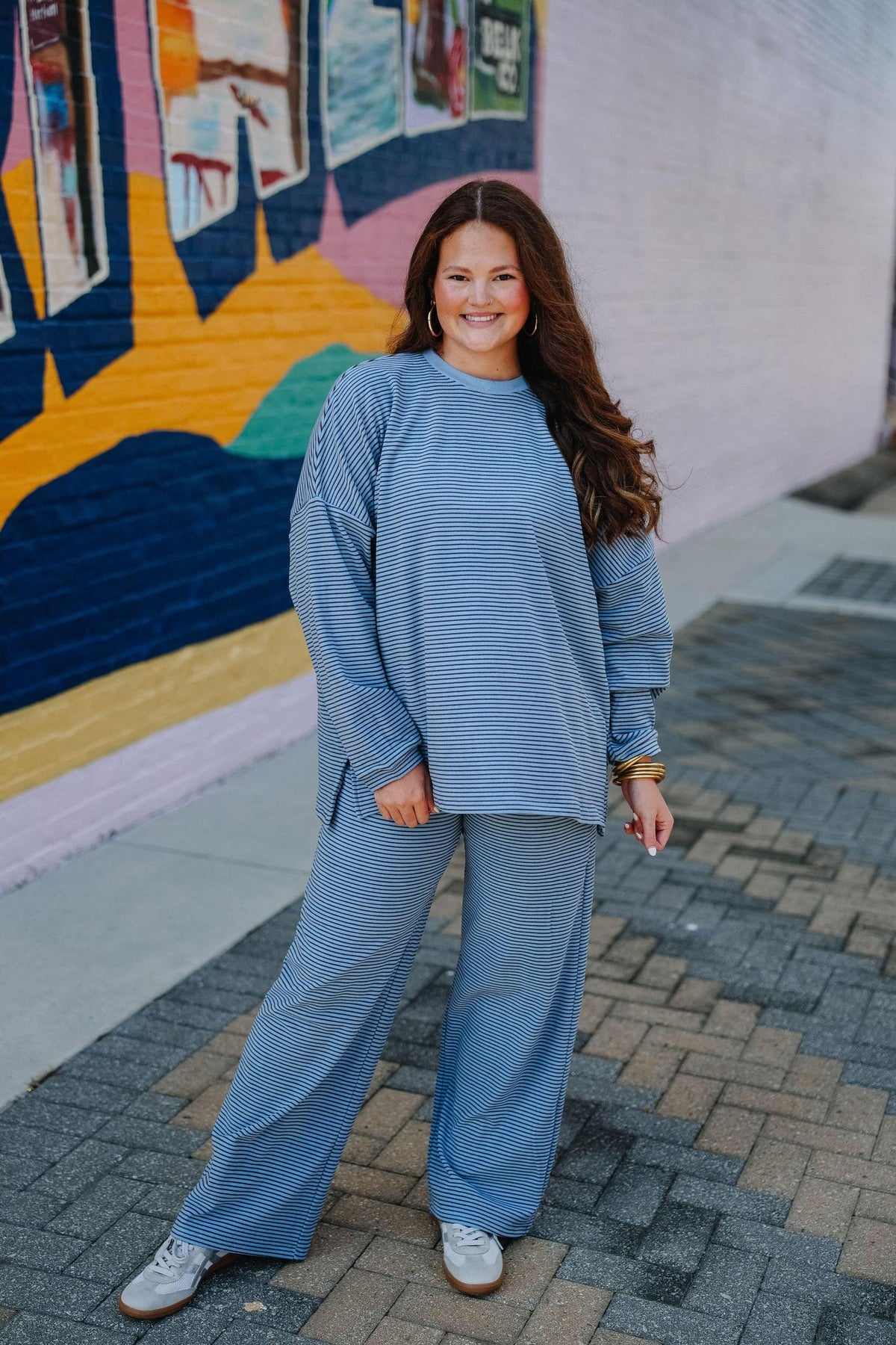 Blue Fleece Lounge Set