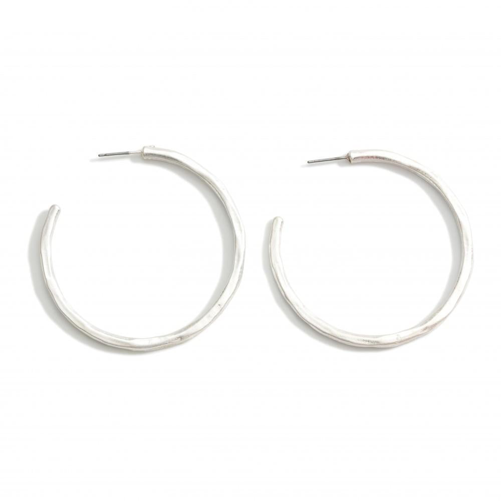 The Morgan Hoop Earrings - Silver