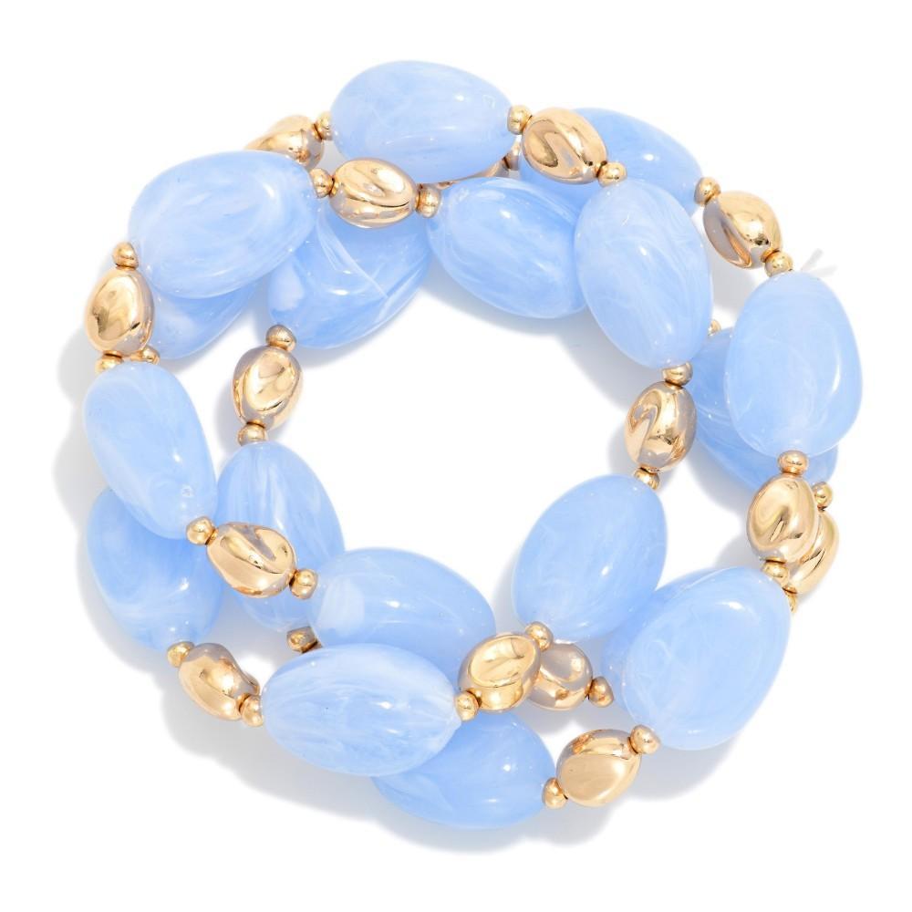Sky Blue Bracelet Set