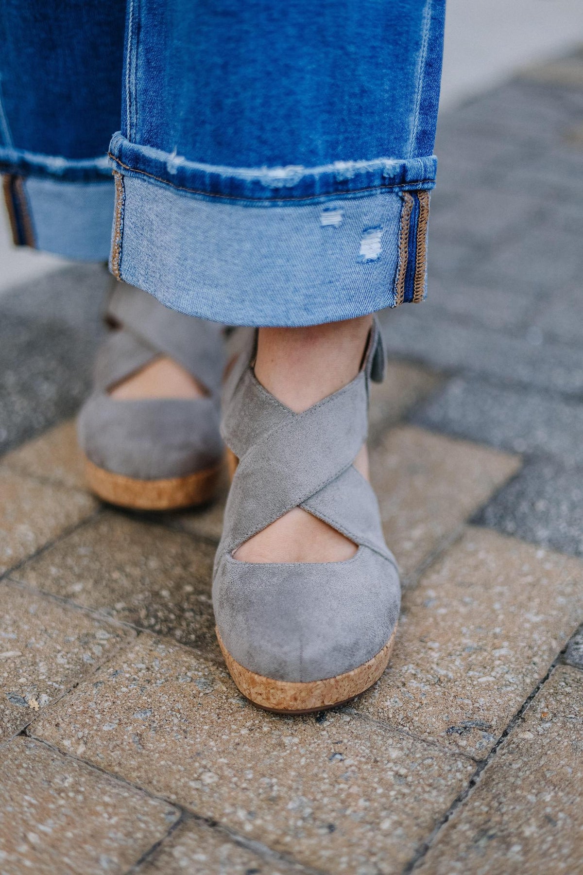 All The Feels Wedge- Gray