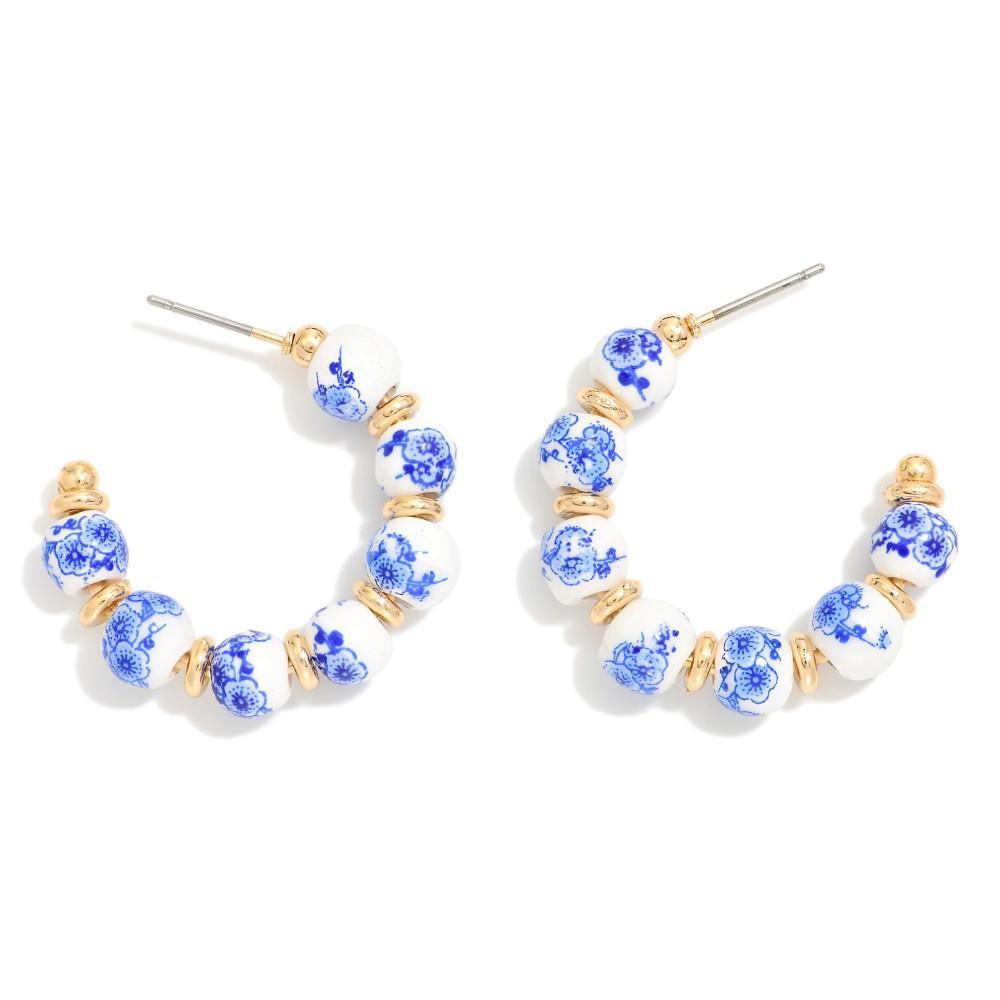 Chinoiserie Hoop Earrings