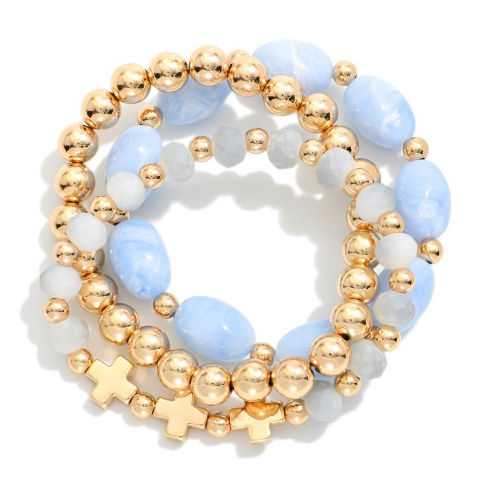 Easter Cross Accent Bracelets