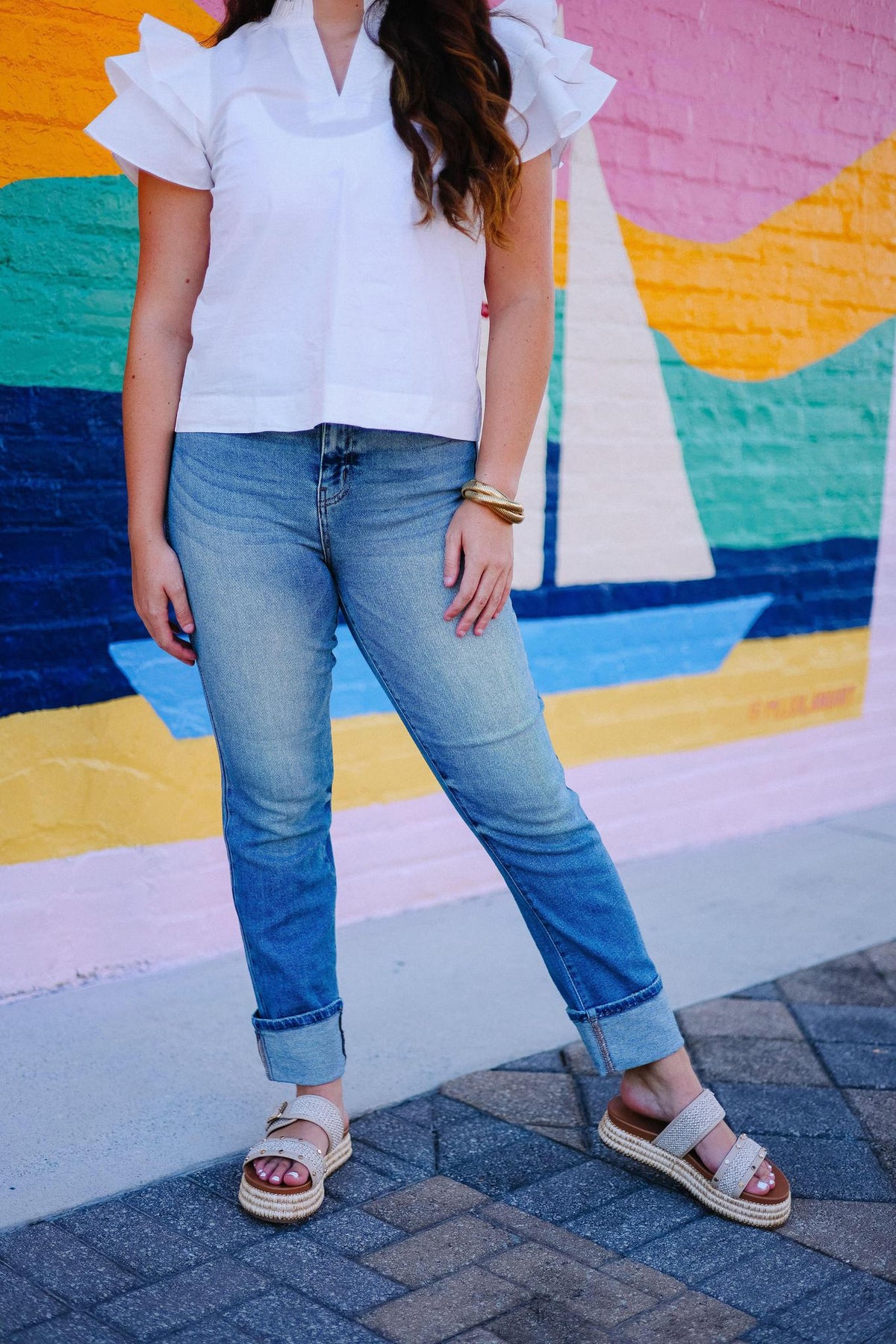 Sweet Lifestyle Cuffed Jeans