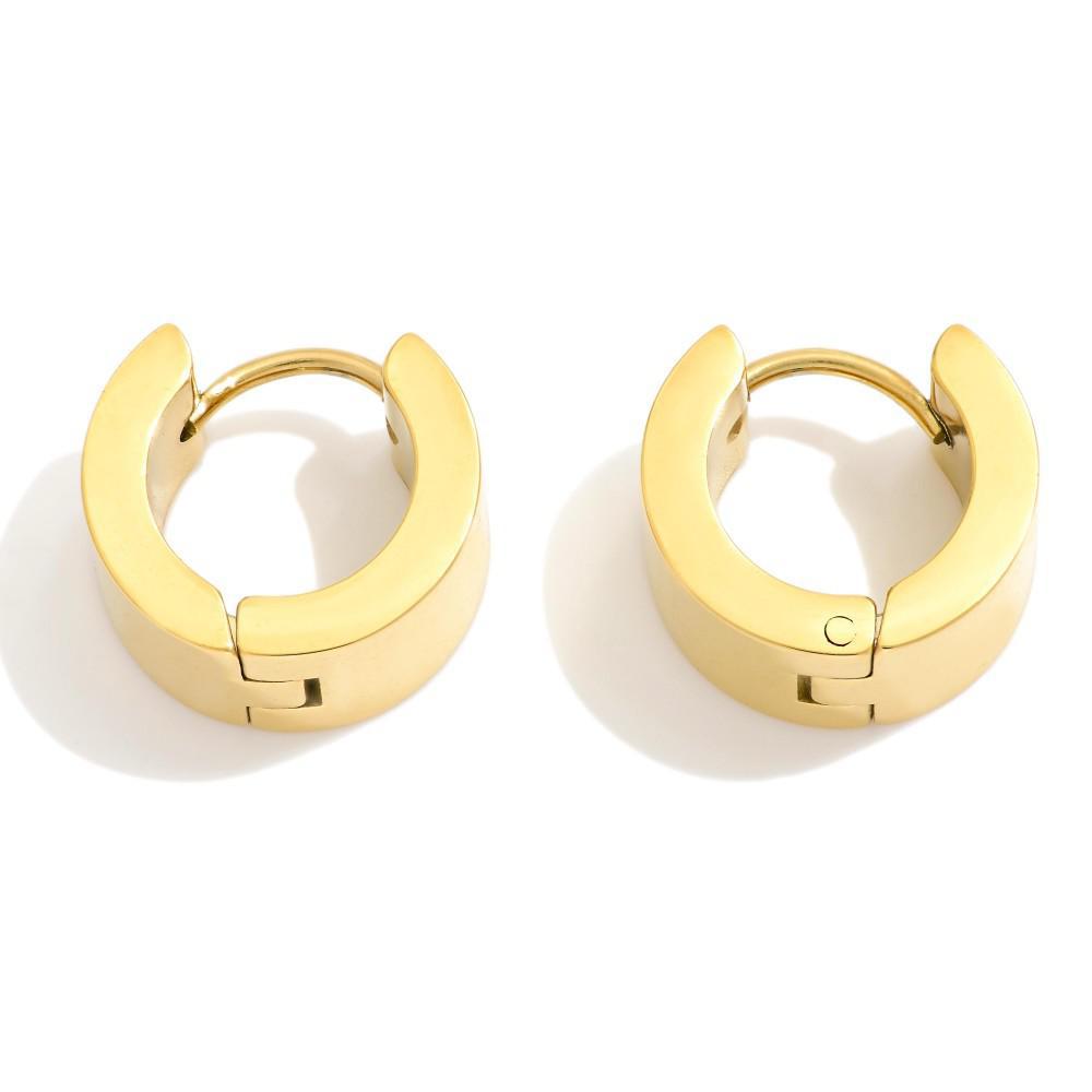 Statement Huggie Hoops