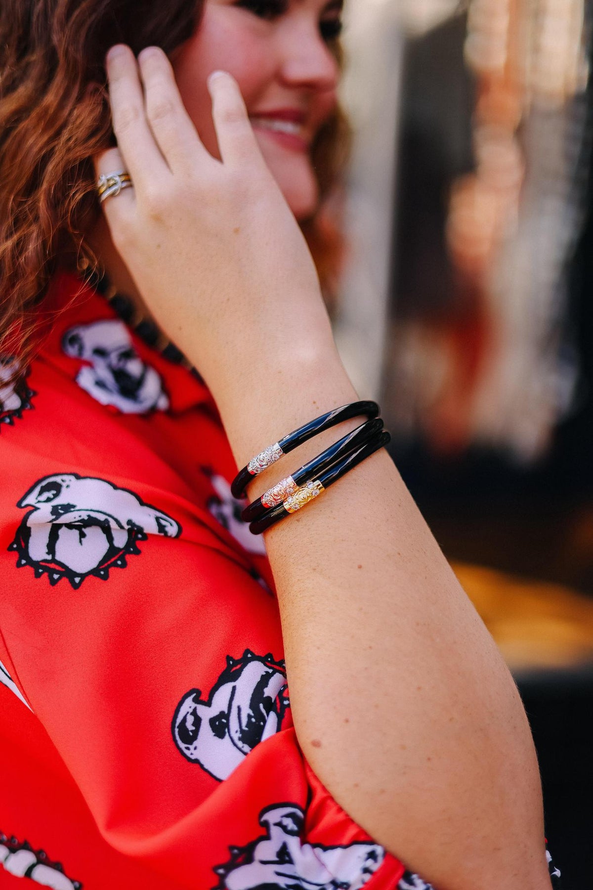 Black Three Kings All Weather Bangles (Set Of 3) By BuDhaGirl