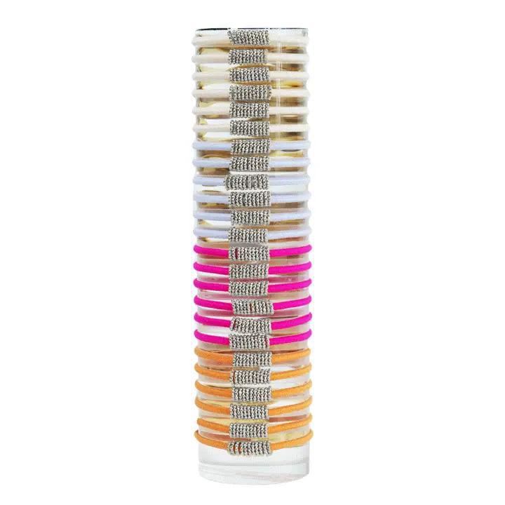 Ecru Under The Sun Mix Match Bracelet/Hair Tie (Silver)