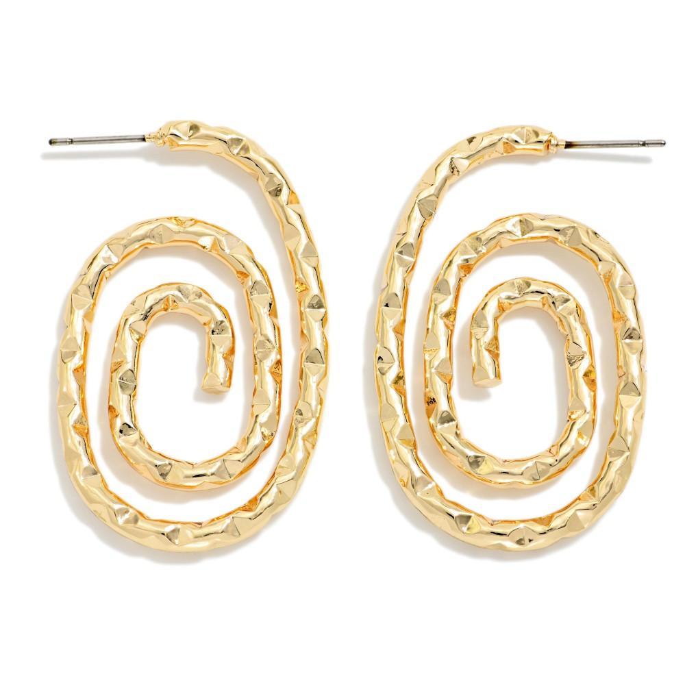 Swirly Gold Earrings