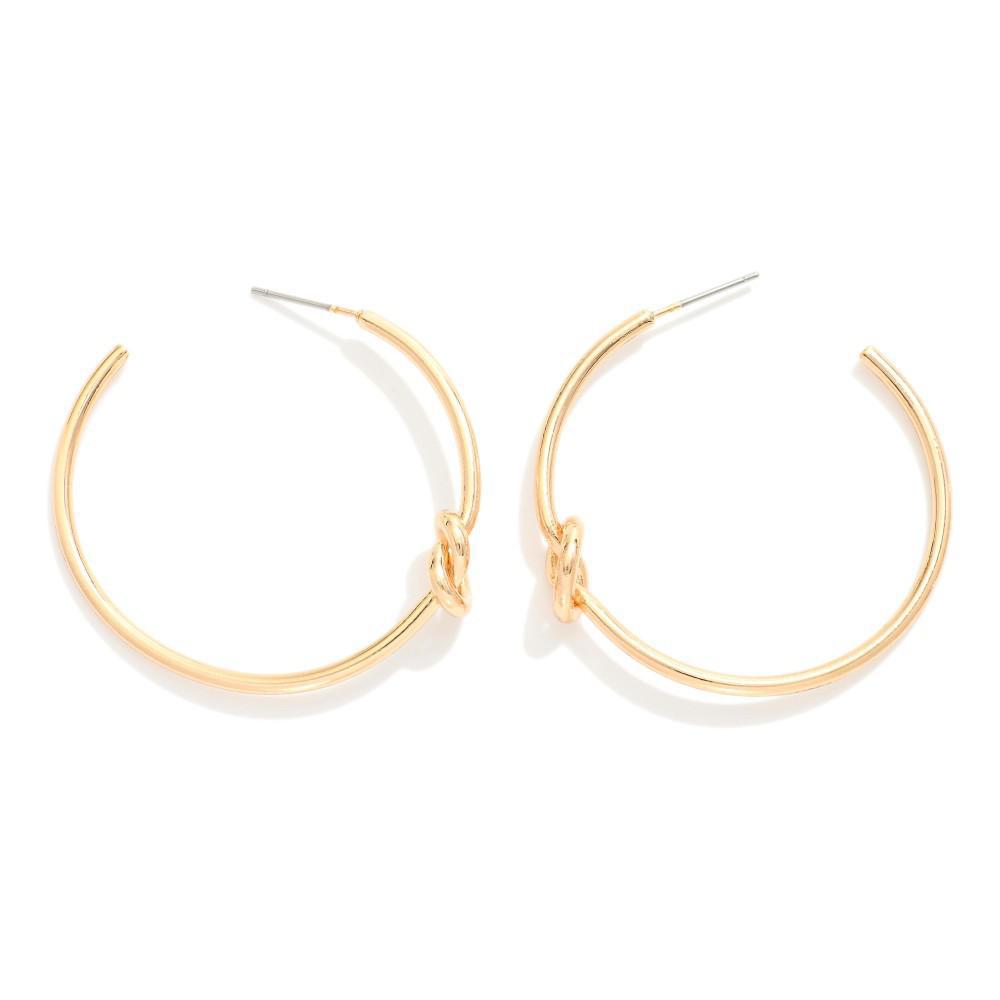 Tie The Knot Hoop Earrings