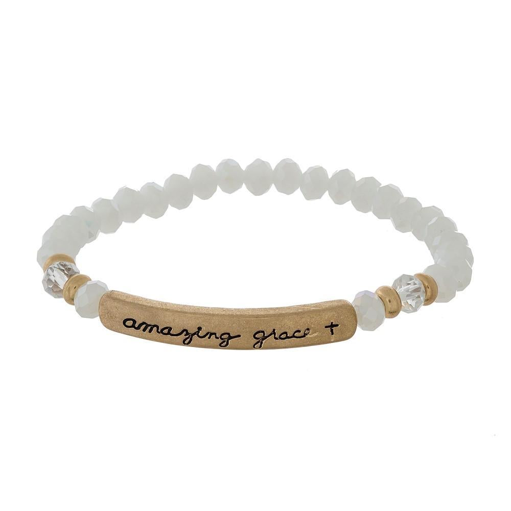 White Amazing Grace Bracelet
