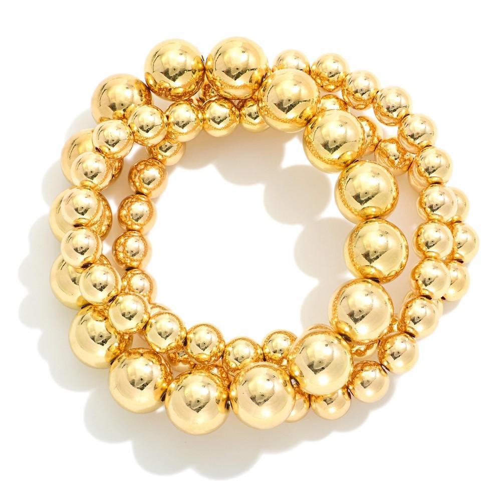 Triple Beaded Bracelet