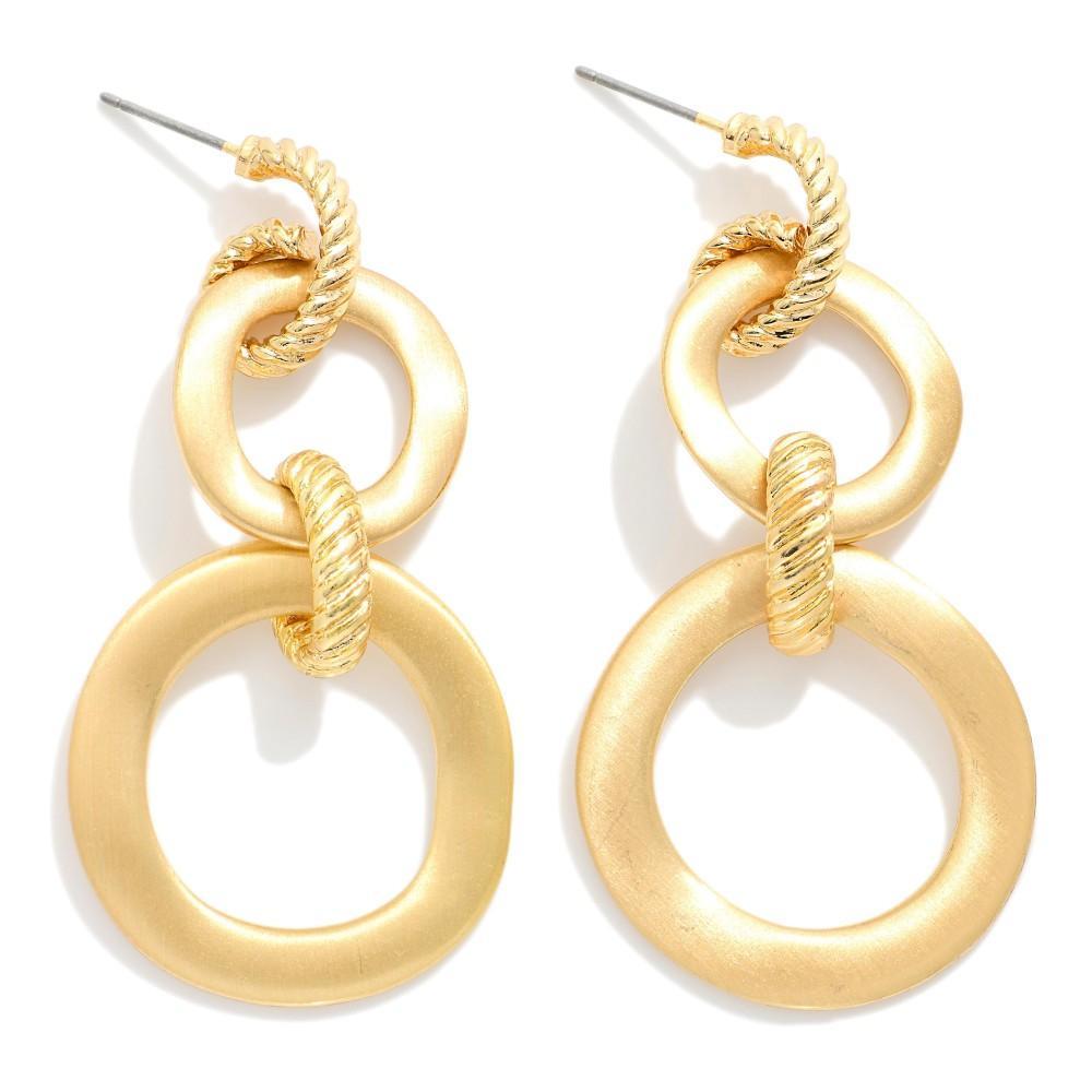 Gold Luxury Link Earrings