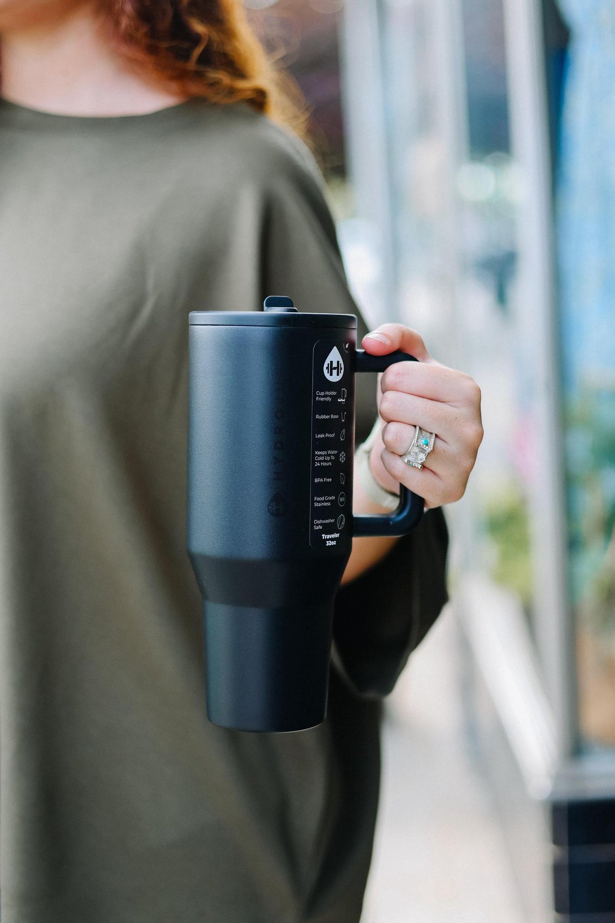 Hydrojug 32 oz Traveler - Black