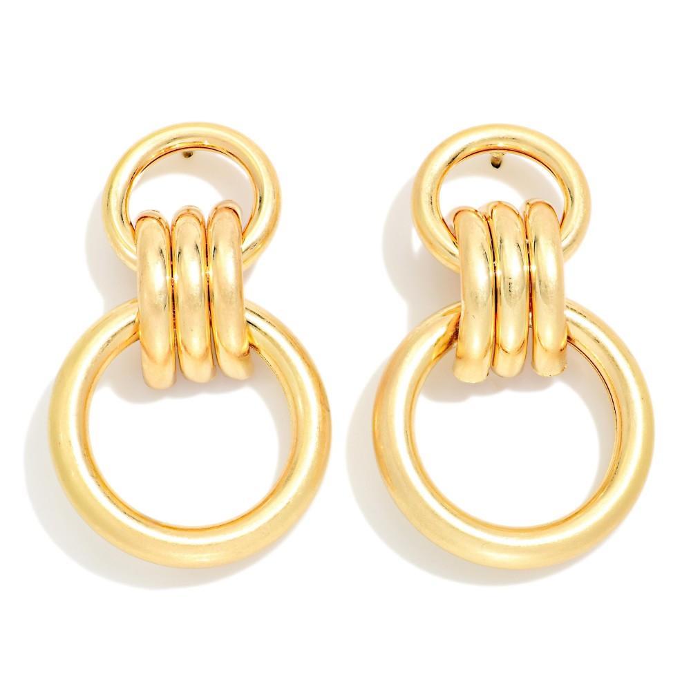 Hoop Door Knocker Earrings