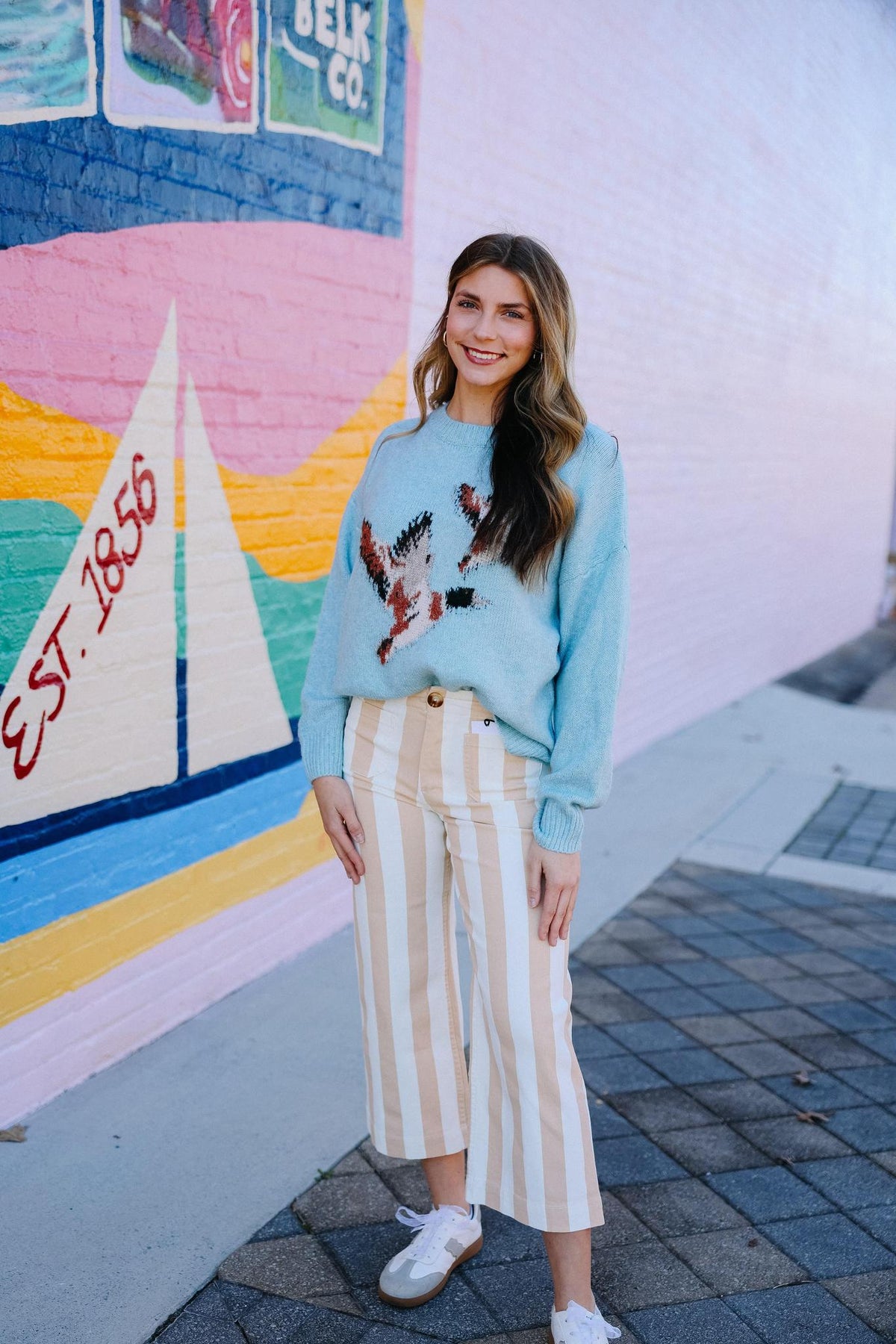 Prep Club Mallard Sweater- Sky Blue