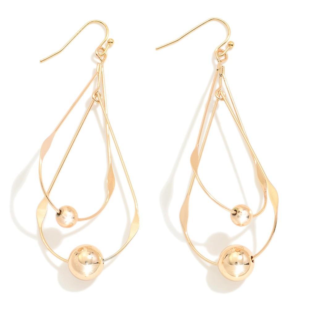 Linked Teardrop Earrings