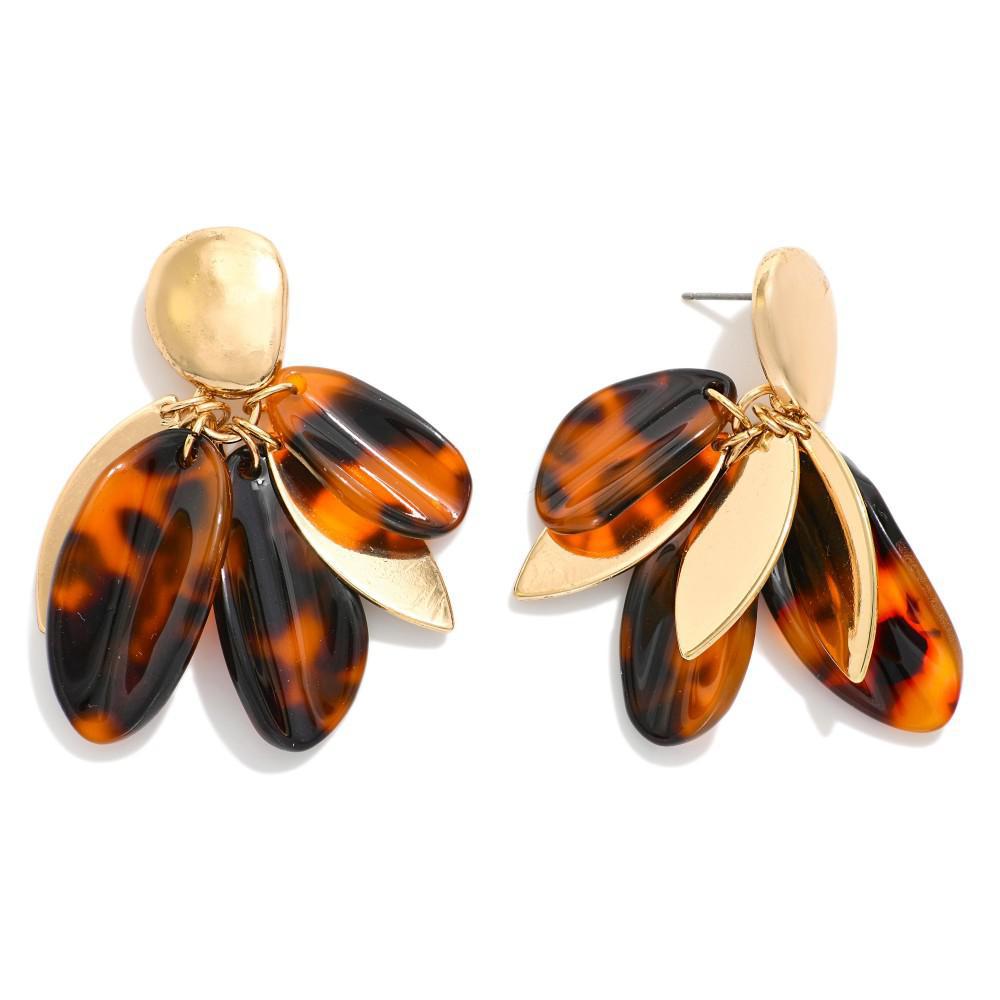Tortoise Petals Earring