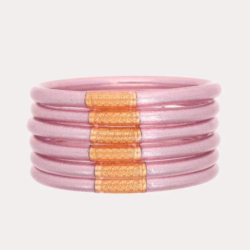 Ice Rose All Weather Bangles By BuDhaGirl (Set Of 6)