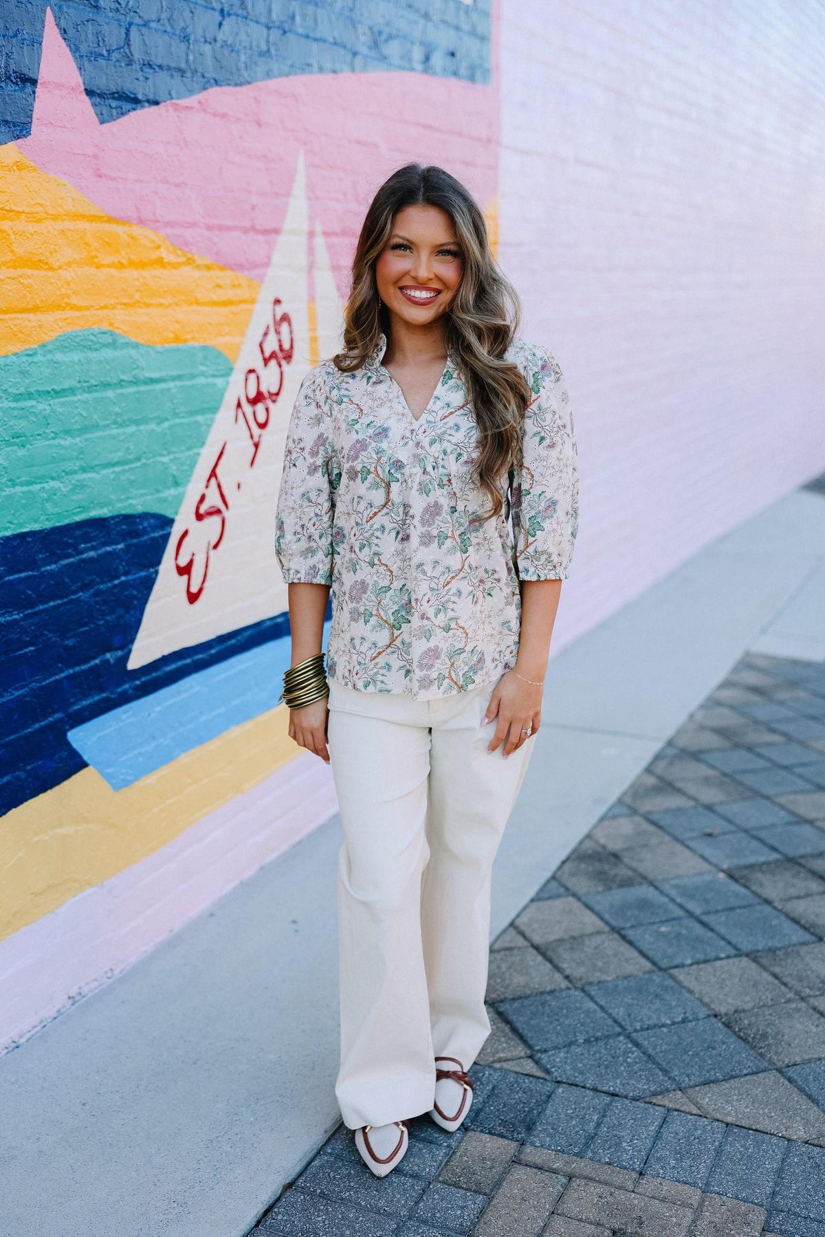 Spring Whisper Floral Top