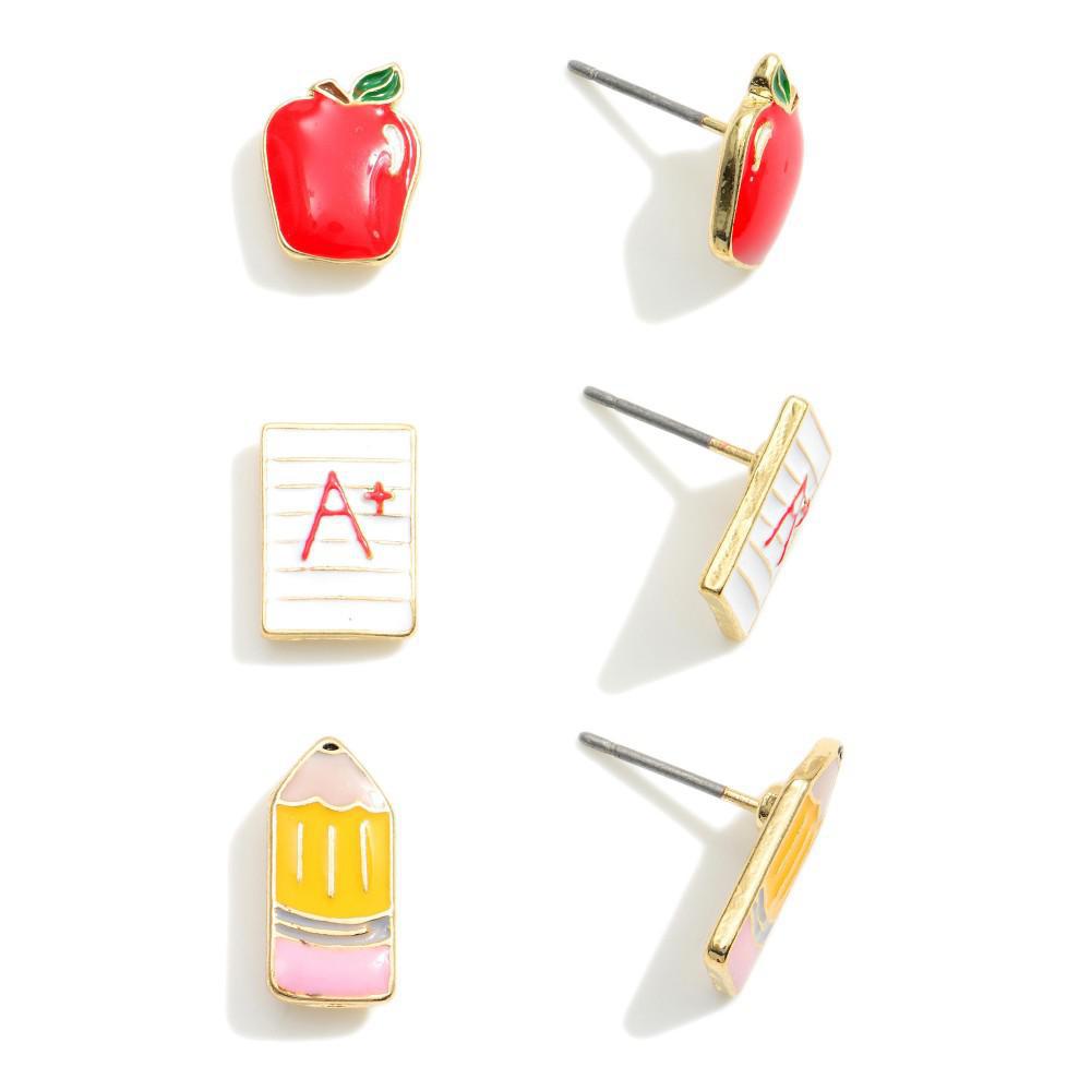 Back To School Stud Set