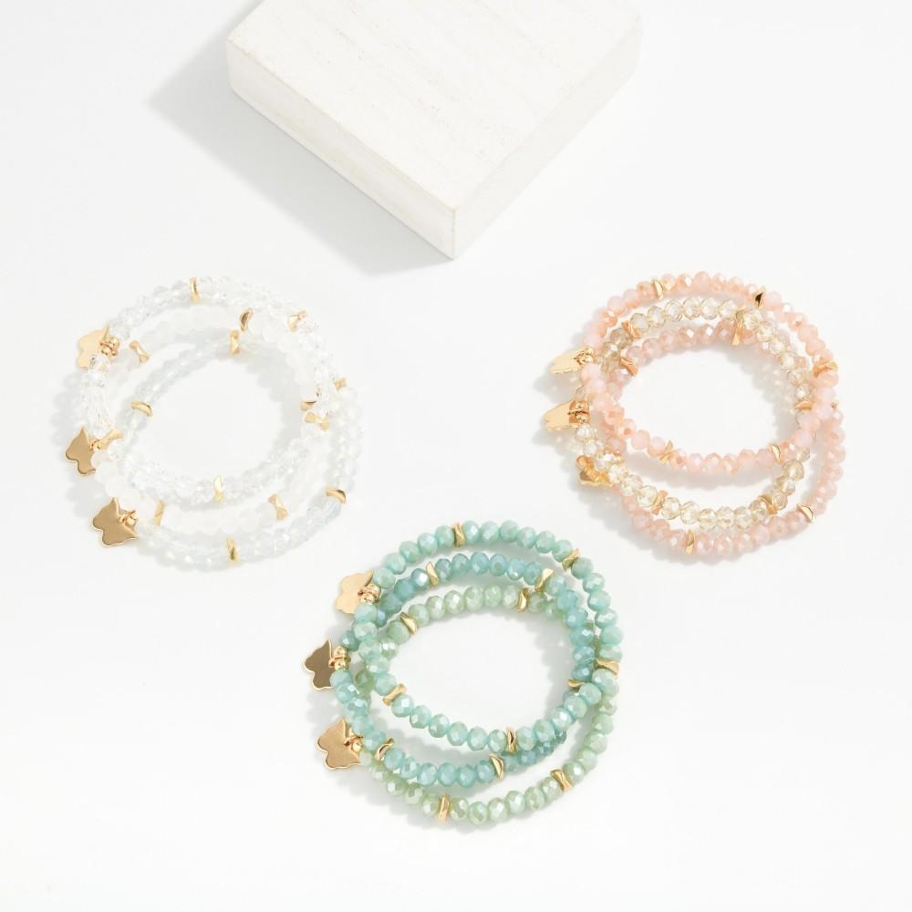 Butterfly Accent Bracelet Stack