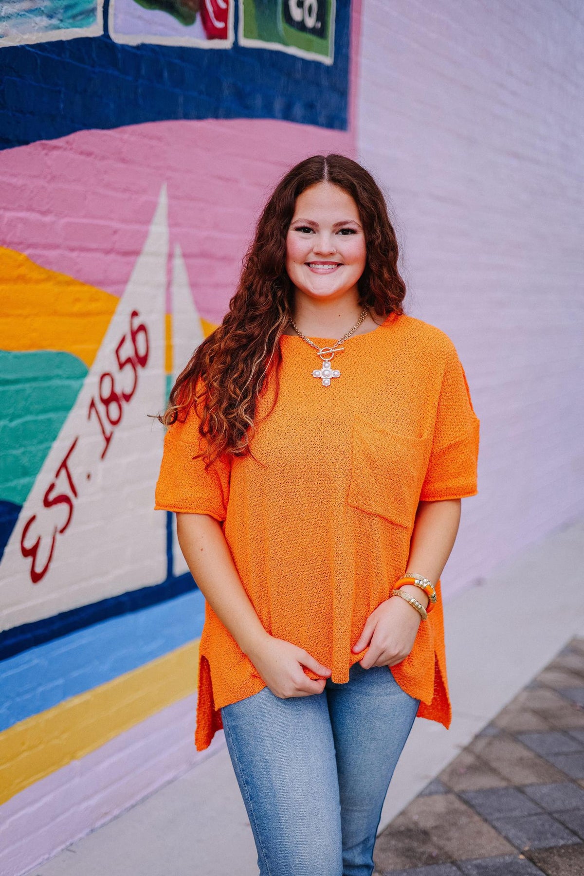 All Seasons Top- Orange