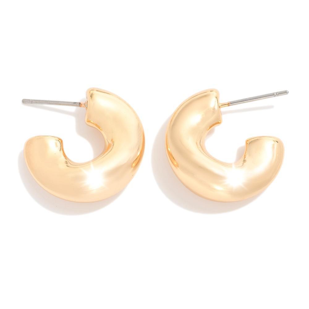 Mirror Luxe Hoops (Gold)