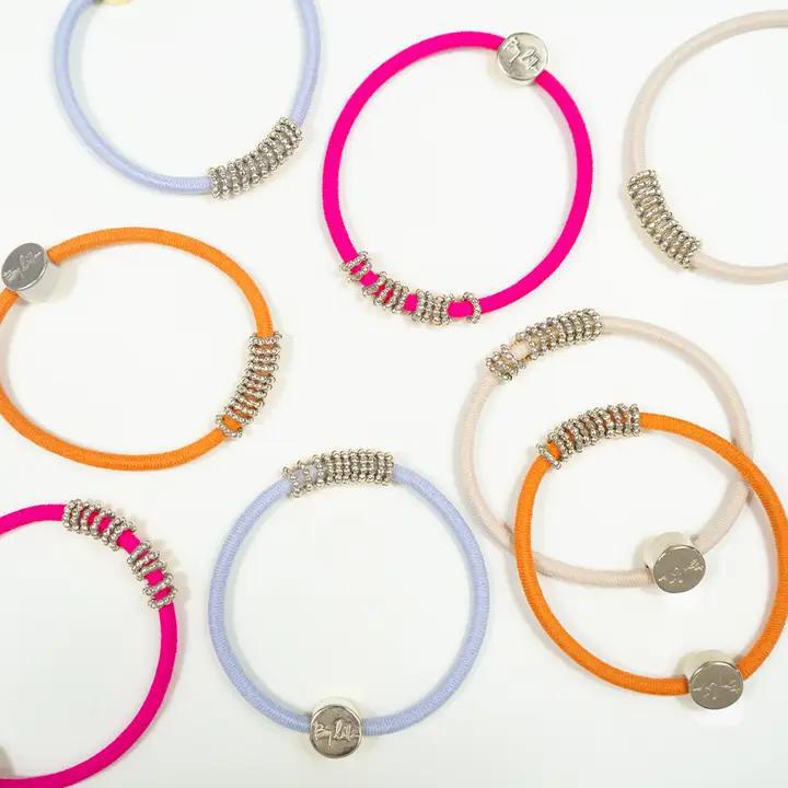 Lavender Under The Sun Mix Match Bracelet/Hair Tie (Silver)
