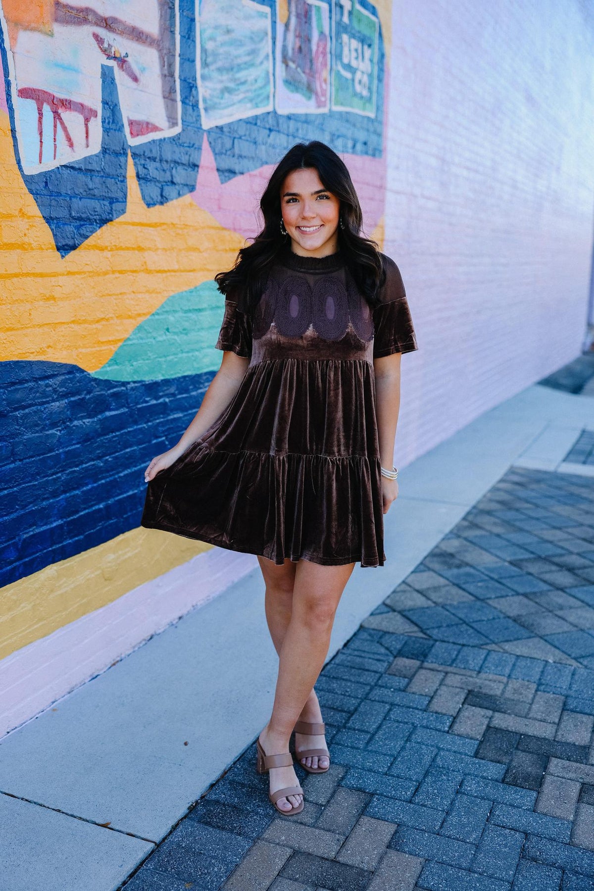 Suede & Stitch Dress