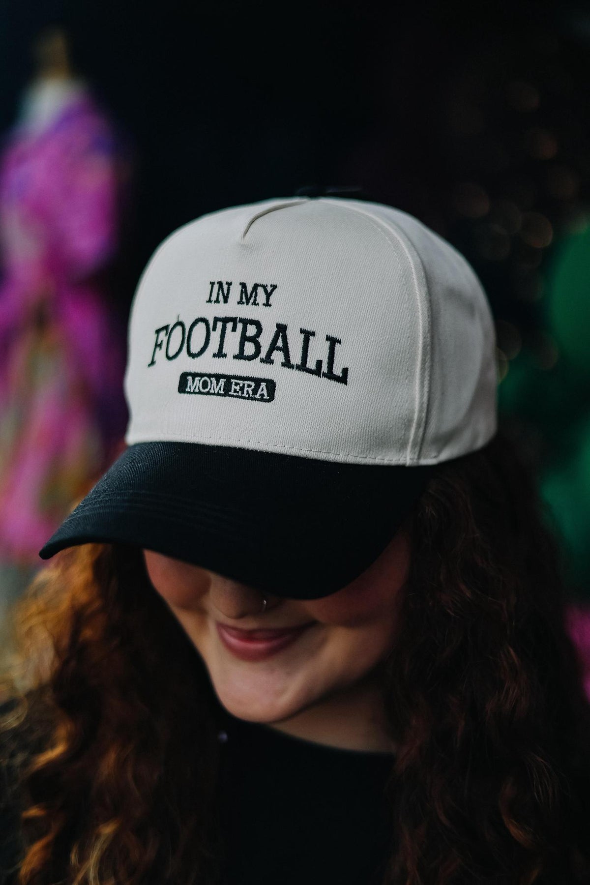 In My Football Mom Era Hat- Black