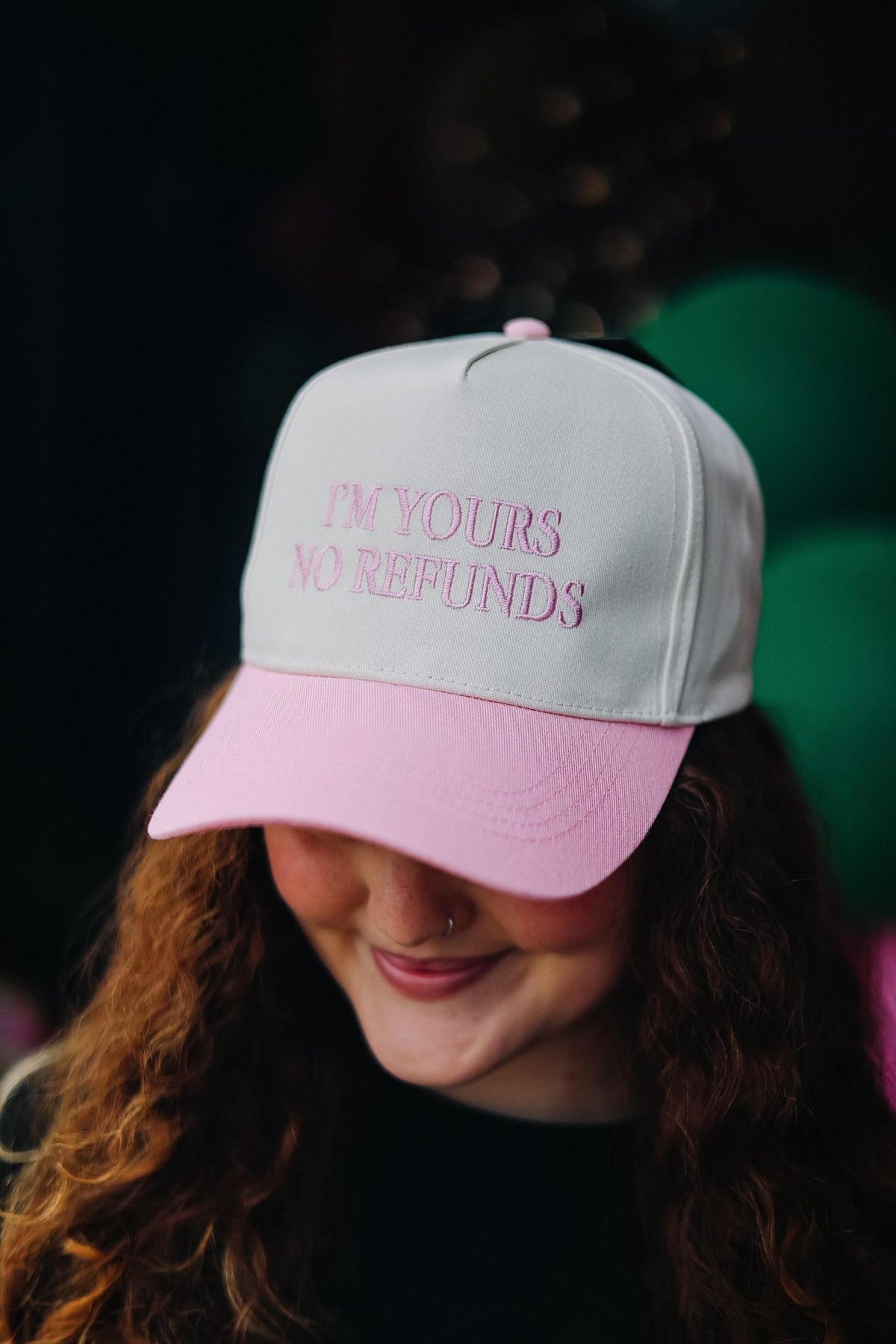 I'm Yours No Refunds Hat - Light Pink