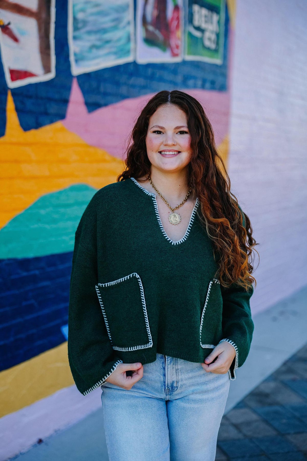 Evergreen Stitch Sweater