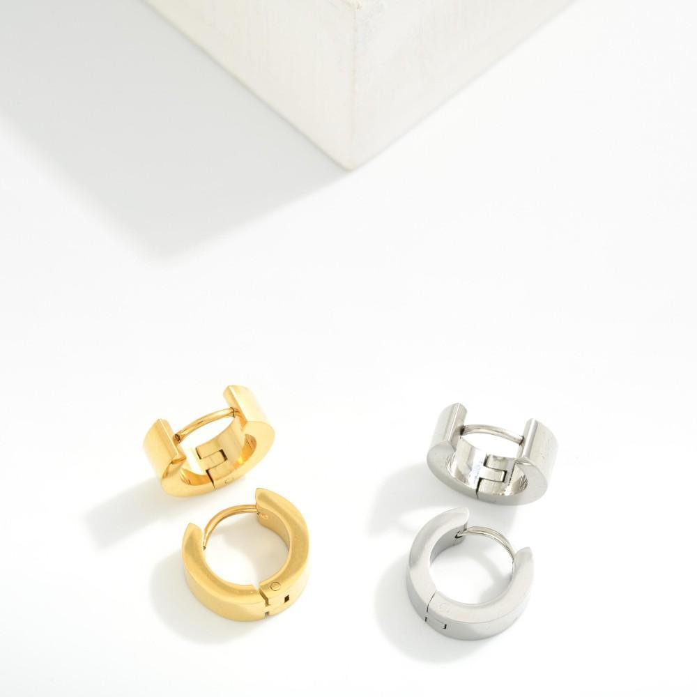 Statement Huggie Hoops