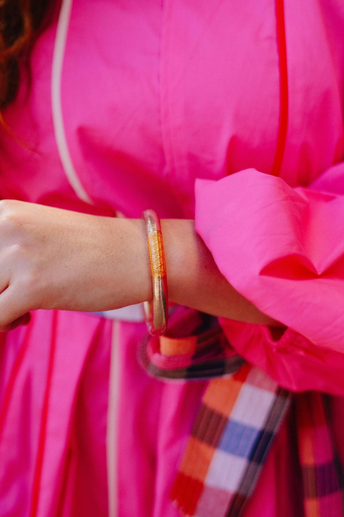 Champagne Tzubbie All Weather Bangle (Set Of One)