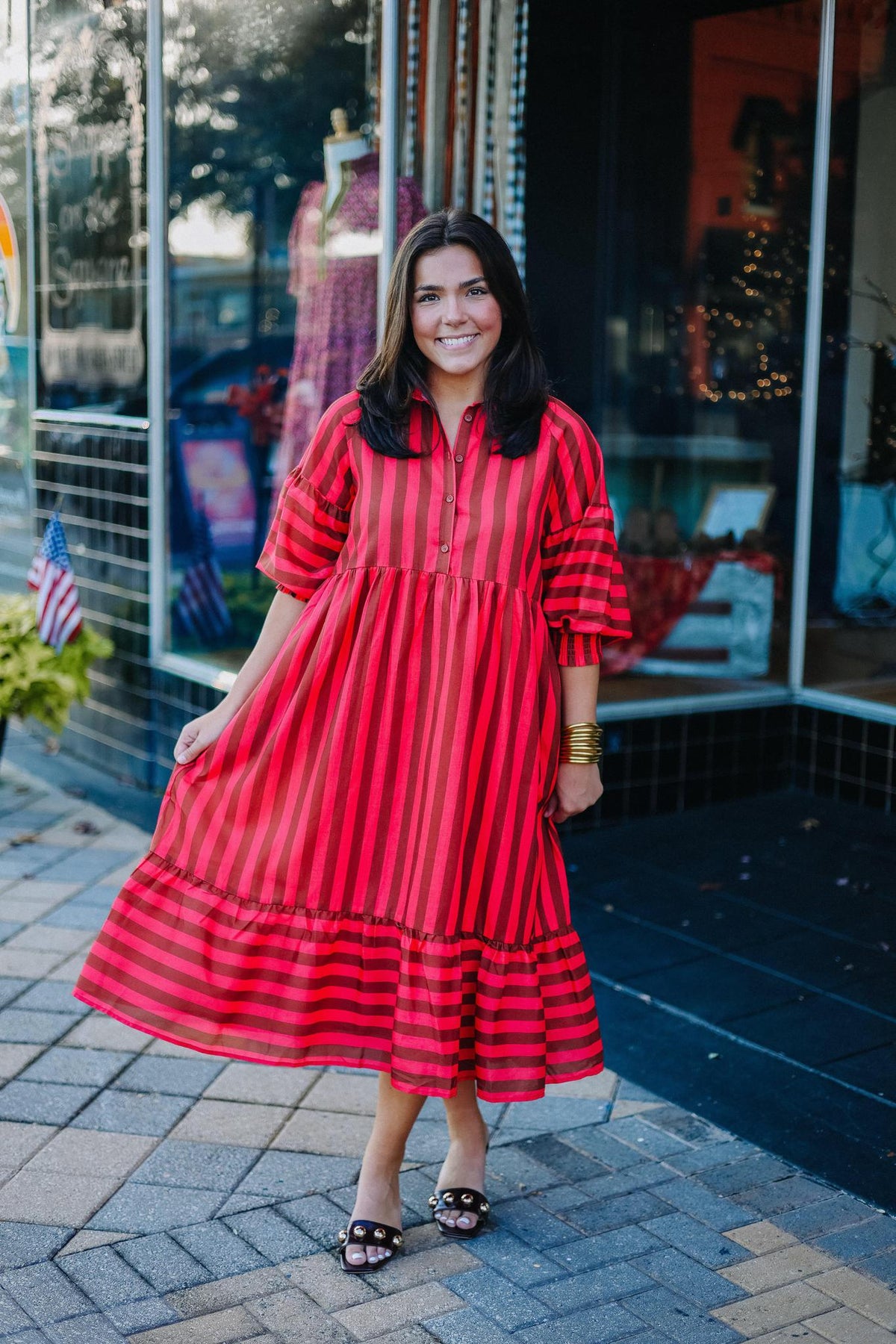 Coral Sands Midi Dress