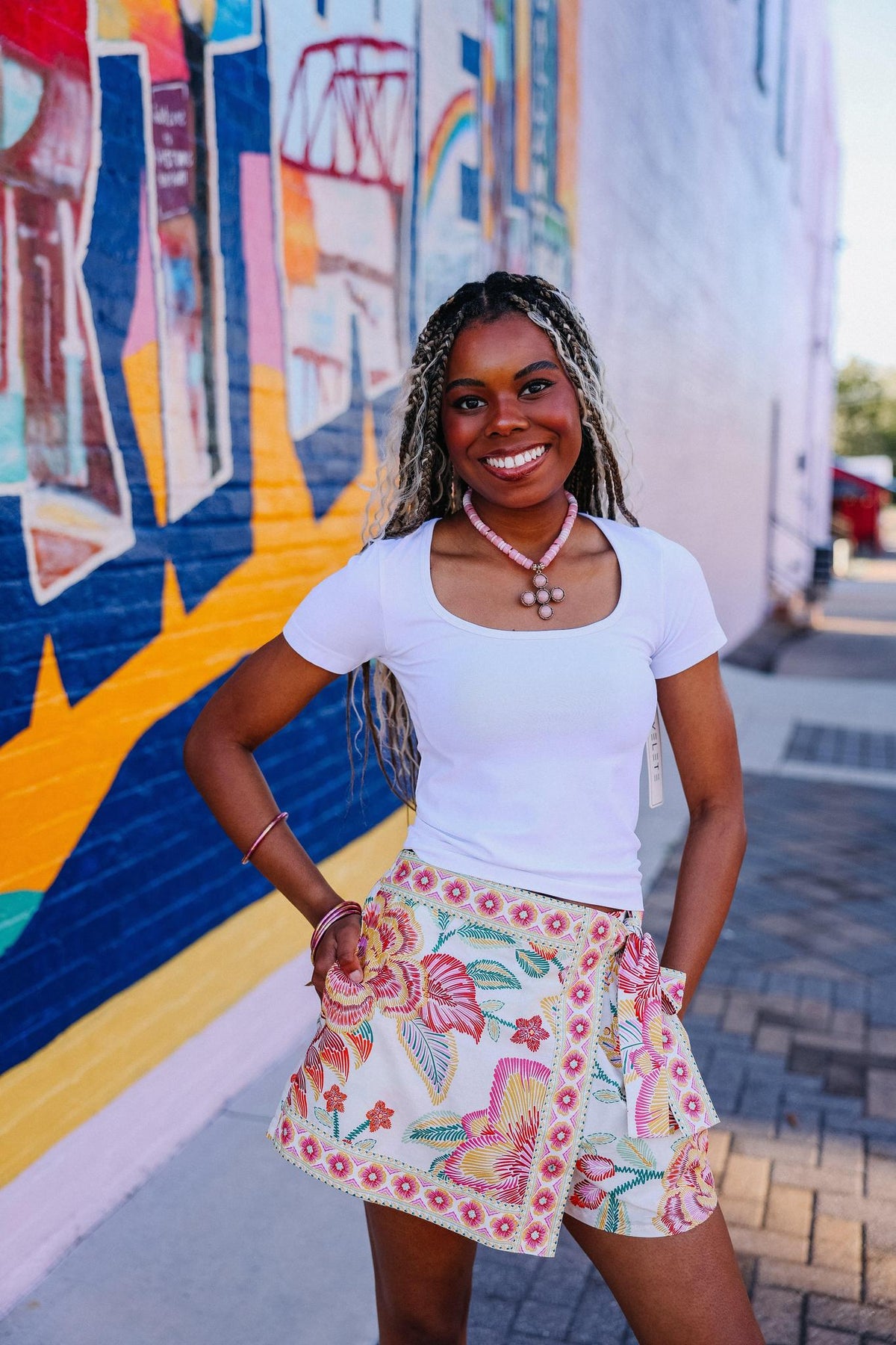 Botanical Print Skort