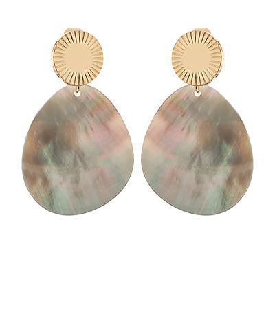 The Daphne Clip On Earrings- Abalone