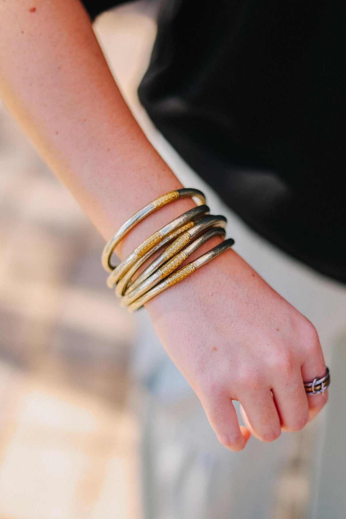 Etoile All Weather Bangles (Set Of 6) - Serenity Prayer By BuDhaGirl