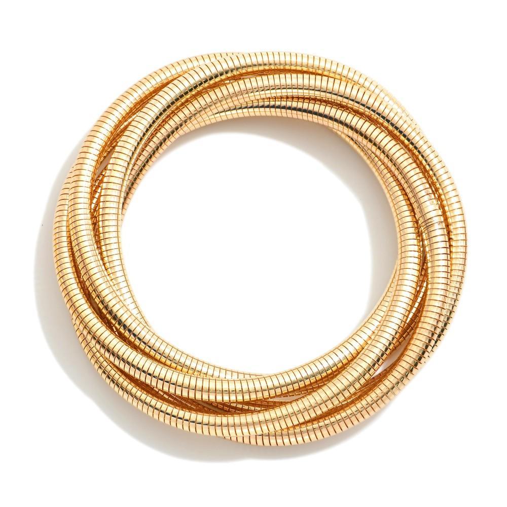 Intertwined Gold Bracelet