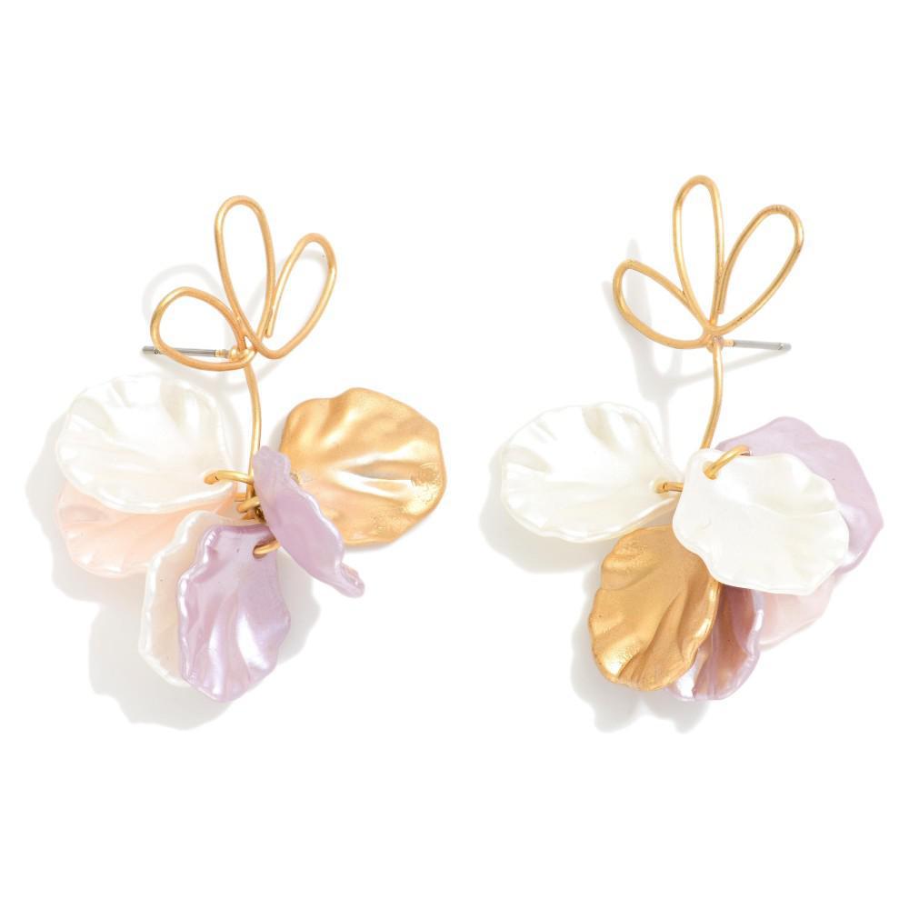 Blushing Petal Earrings