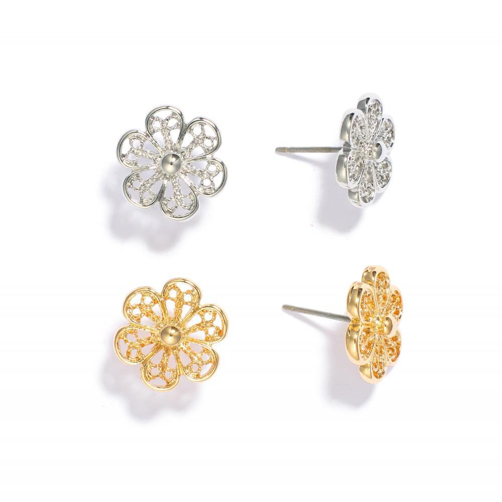 Double Blooms Earring Set