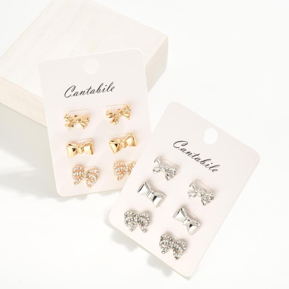 Bow Days Earring Set