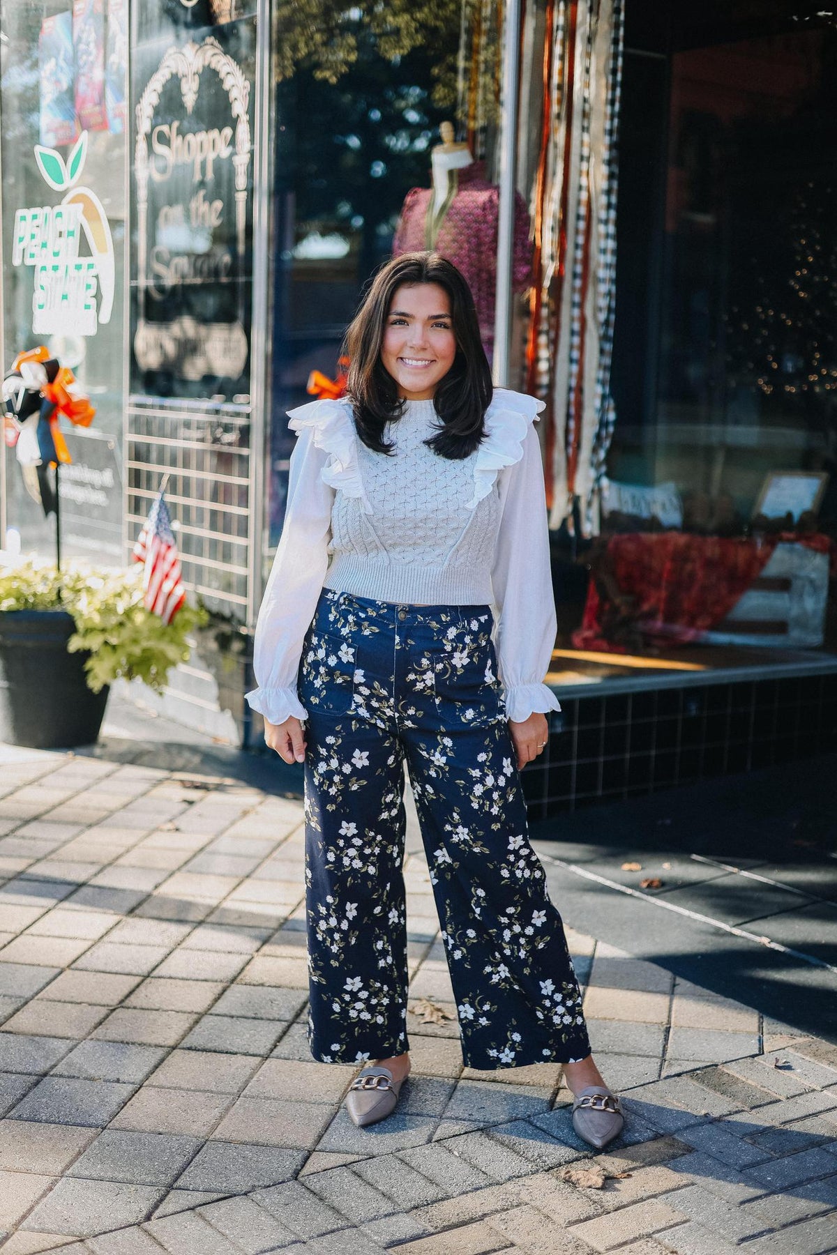 The Ruffle & Cable Top