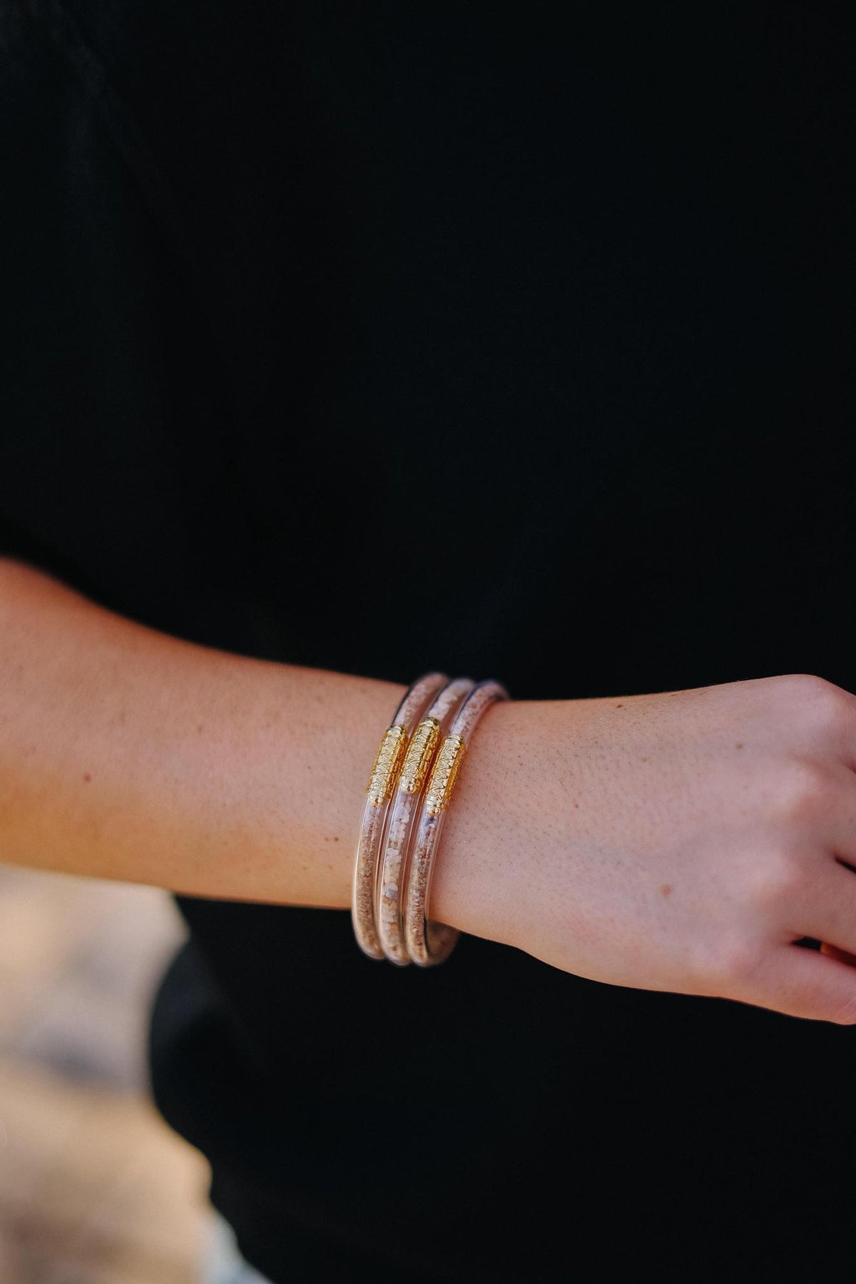 Three Sands All Weather Bangles (Set Of 3) By BuDhaGirl