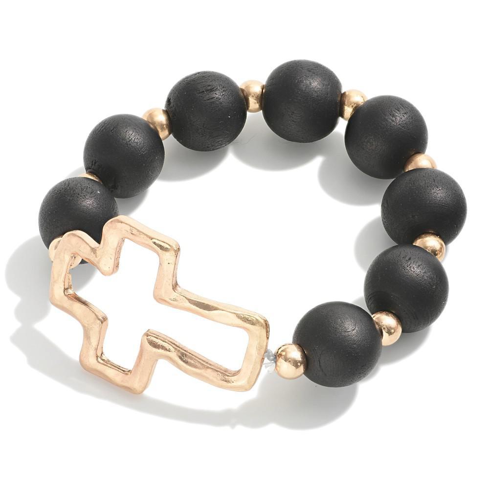 Crossed In Confidence Bracelet- Black