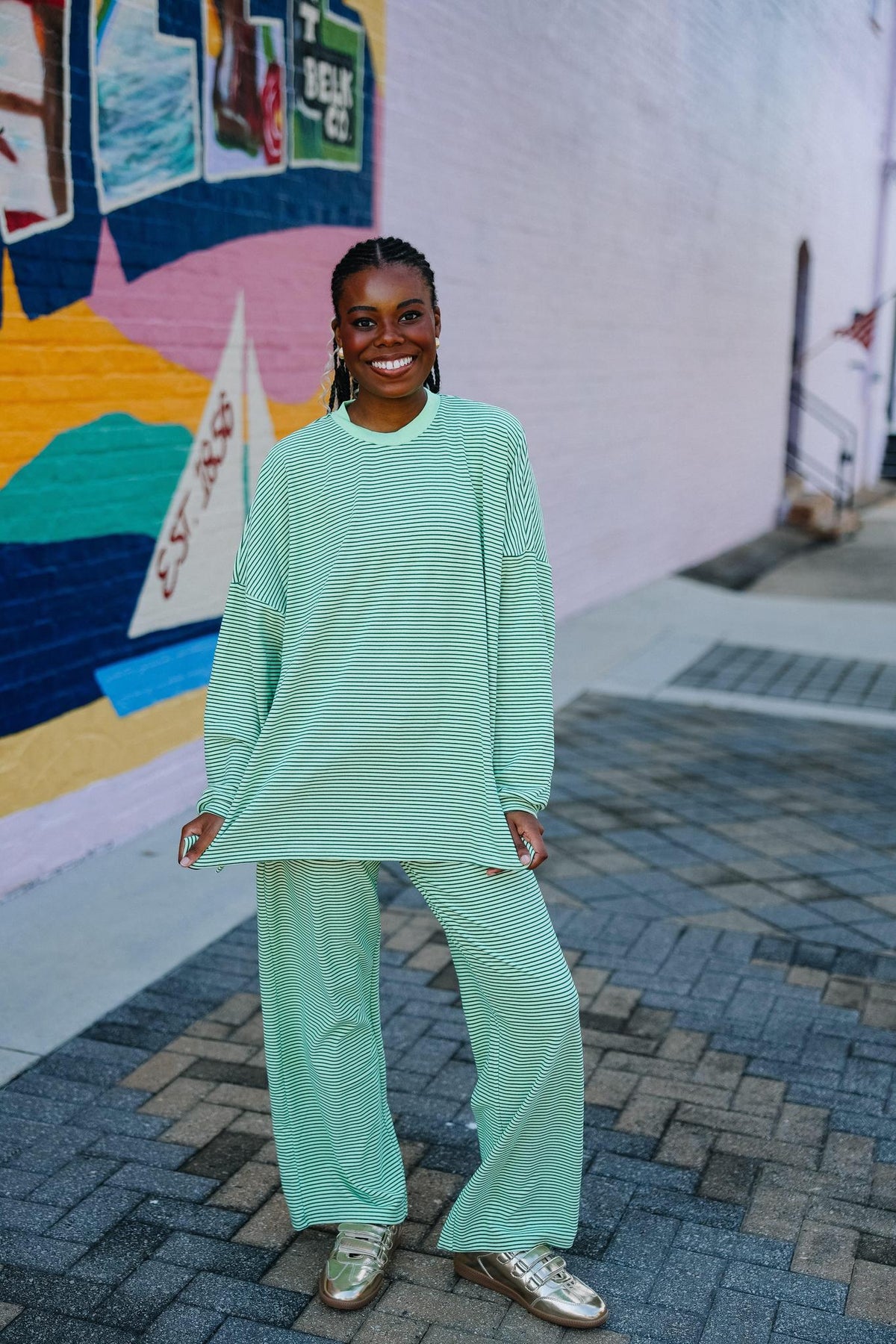 Lime Fleece Lounge Set