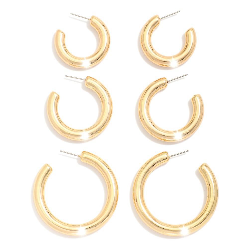 The Staple Hoop Earrings -Gold
