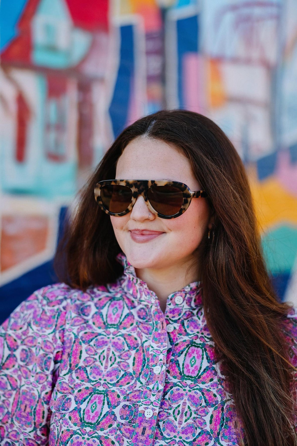 Milky Tortoise Jetsetter Aviator Sunglasses by Freyrs