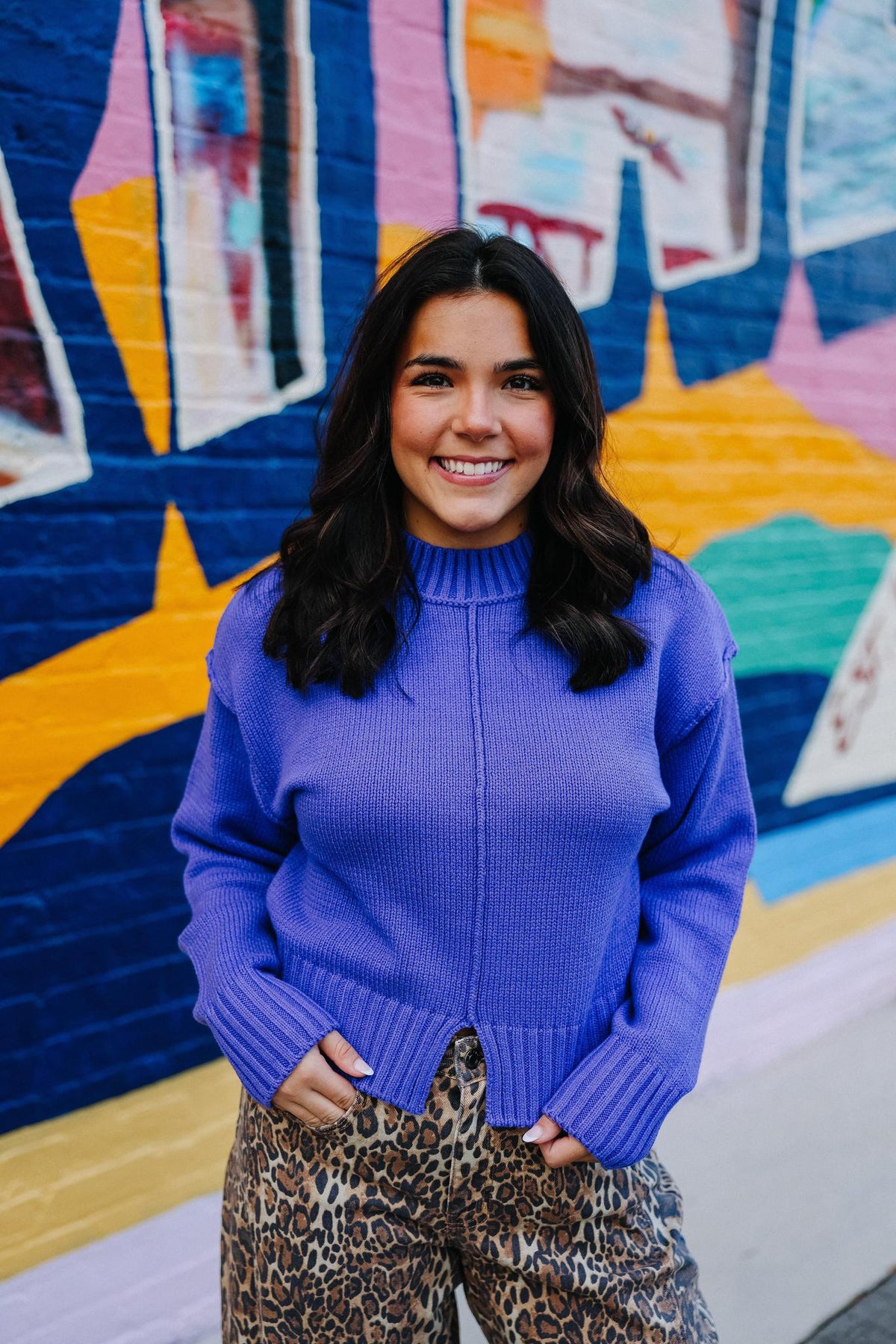 Purple Pop Sweater