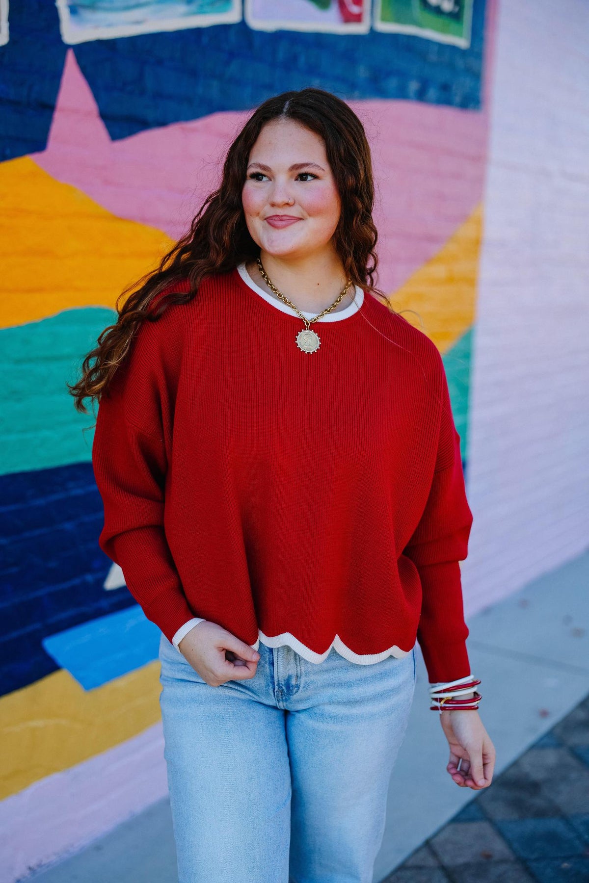 Charming Trim Sweater