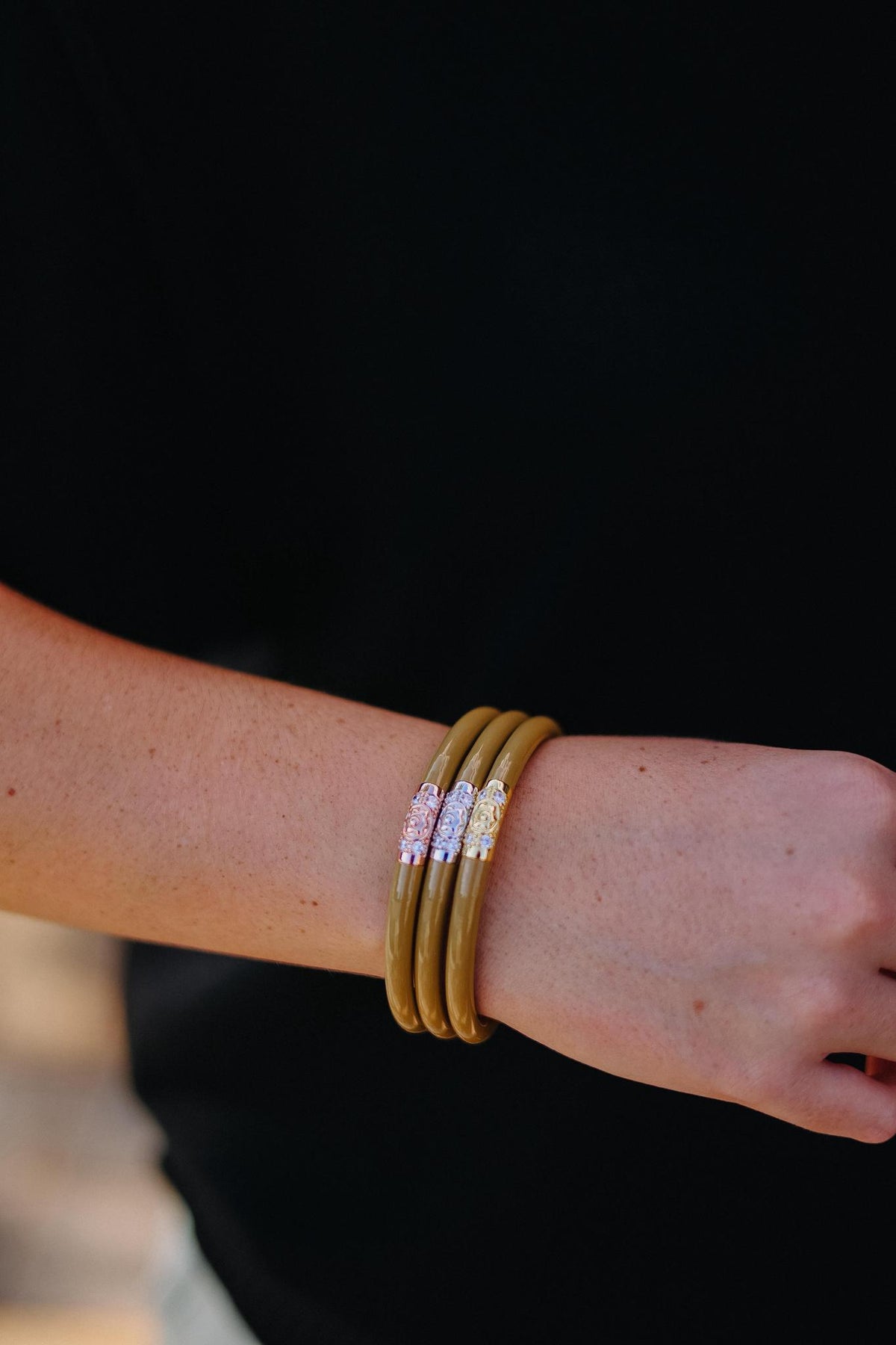 Sand Three Kings All Weather Bangles (Set Of 3) By BuDhaGirl